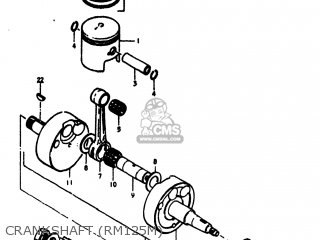 CRANKSHAFT (RM125M) - RM125 1978 (C) USA (E03)
