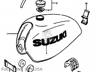 FUEL TANK (RM125A - RM125 1978 (C) USA (E03)