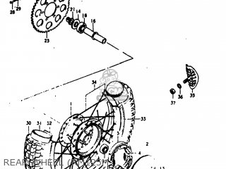 REAR WHEEL (RM125M - RM125 1978 (C) USA (E03)