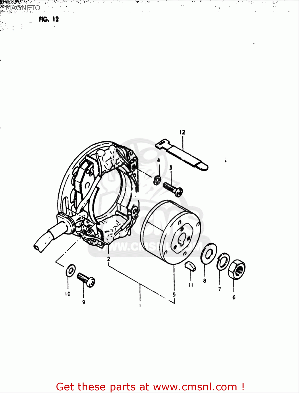 MAGNETO RM125 1979 1980 (N T) USA (E03)
