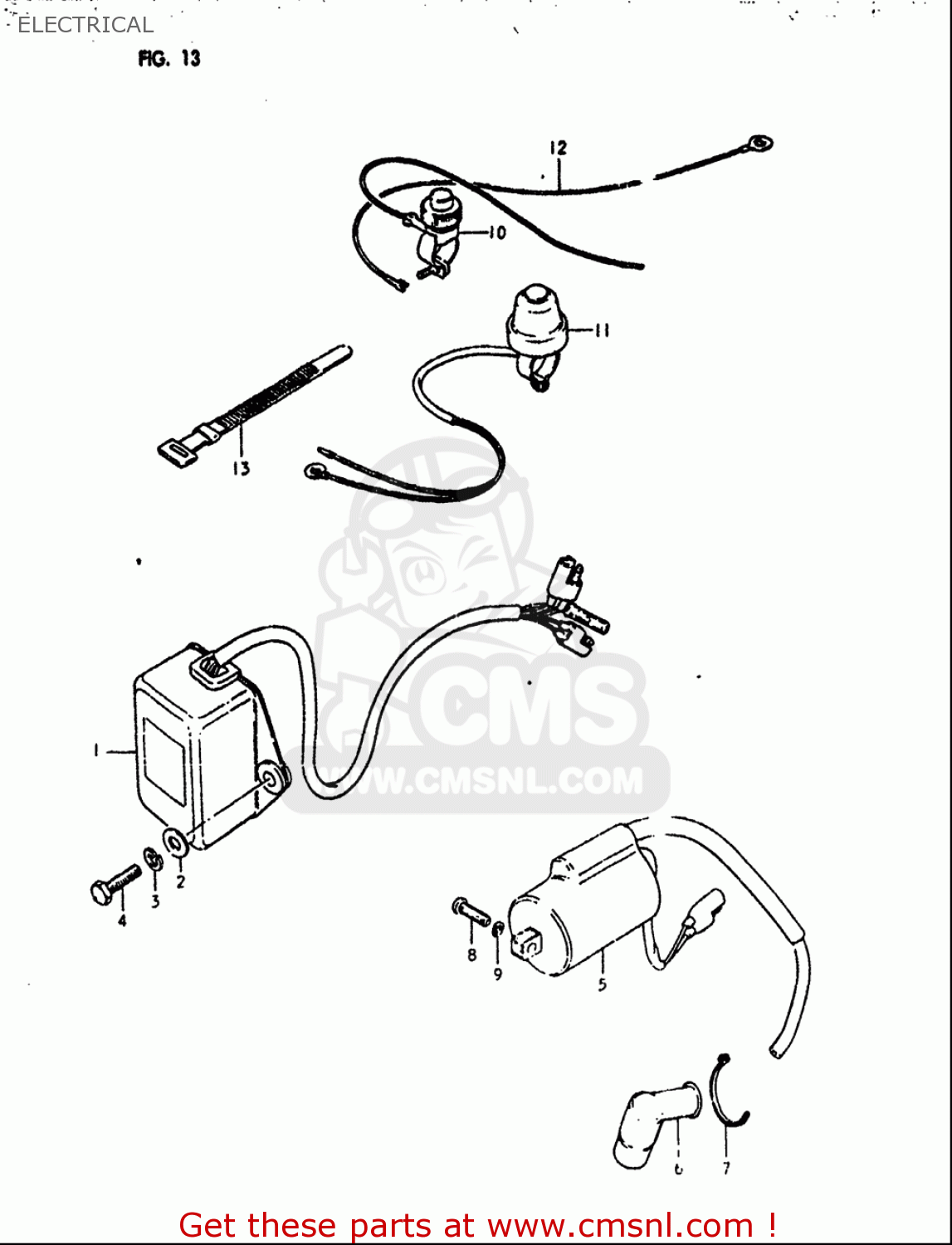 ELECTRICAL RM125 1979 1980 (N T) USA (E03)