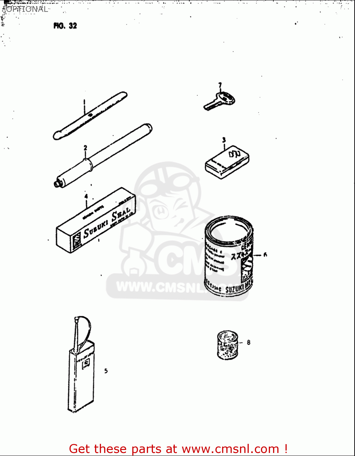 OPTIONAL RM125 1979 1980 (N T) USA (E03)