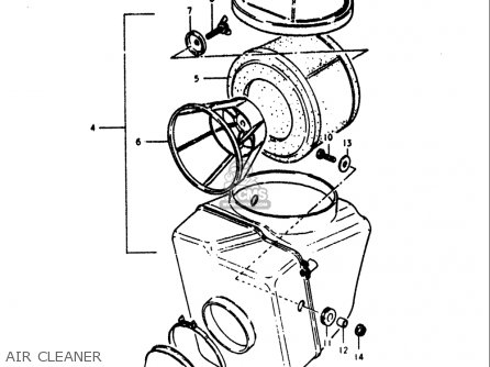 AIR CLEANER - RM125 1979 1980 (N T) USA (E03)