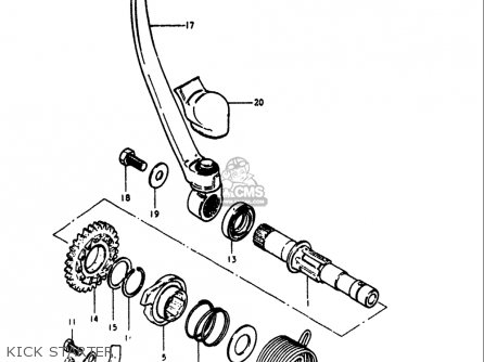 KICK STARTER - RM125 1979 1980 (N T) USA (E03)