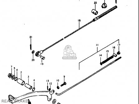 REAR BRAKE - RM125 1979 1980 (N T) USA (E03)