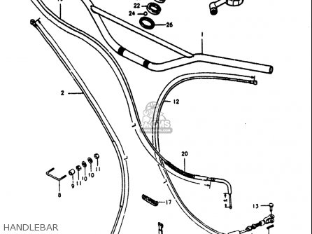 HANDLEBAR - RM125 1979 1980 (N T) USA (E03)