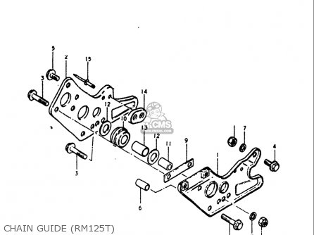 CHAIN GUIDE (RM125T) - RM125 1979 1980 (N T) USA (E03)