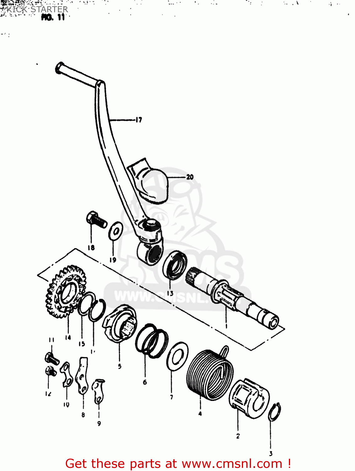 KICK STARTER RM125 1980 (T) USA (E03)