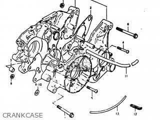 CRANKCASE - RM125 1980 (T) USA (E03)