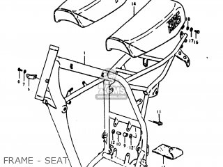 FRAME - SEAT - RM125 1980 (T) USA (E03)