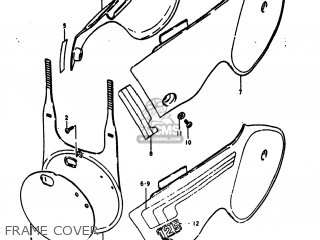 FRAME COVER - RM125 1980 (T) USA (E03)
