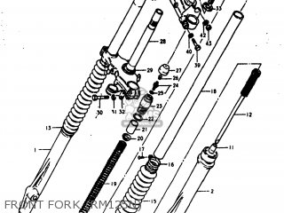 FRONT FORK (RM125N) - RM125 1980 (T) USA (E03)