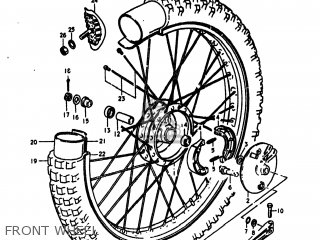 FRONT WHEEL - RM125 1980 (T) USA (E03)