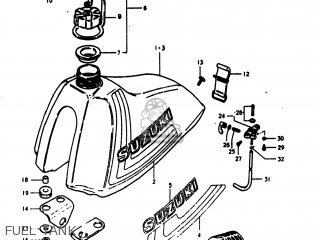 FUEL TANK - RM125 1980 (T) USA (E03)