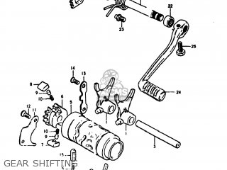 GEAR SHIFTING - RM125 1980 (T) USA (E03)