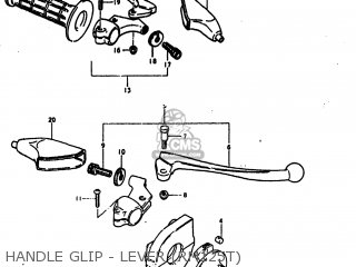 HANDLE GLIP - LEVER (RM125T) - RM125 1980 (T) USA (E03)