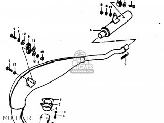 MUFFLER - RM125 1980 (T) USA (E03)