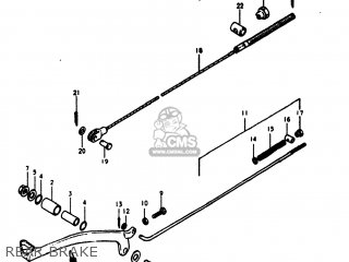 REAR BRAKE - RM125 1980 (T) USA (E03)