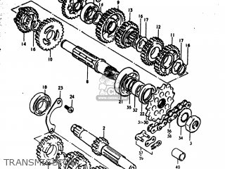 TRANSMISSION - RM125 1980 (T) USA (E03)