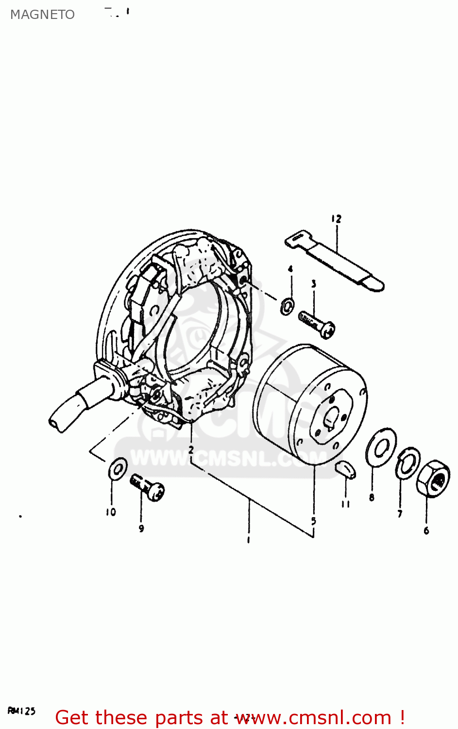 MAGNETO RM125 1980 (T)