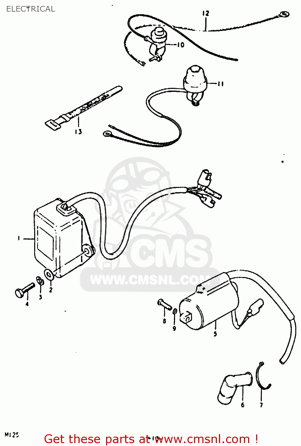 ELECTRICAL RM125 1980 (T)