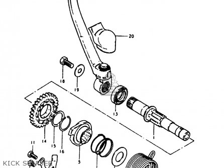 KICK STARTER - RM125 1980 (T)