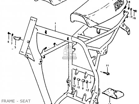 FRAME - SEAT - RM125 1980 (T)