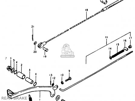 REAR BRAKE - RM125 1980 (T)