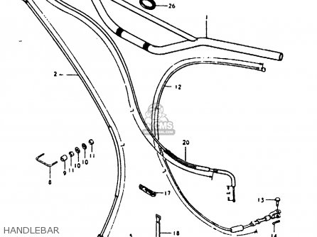 HANDLEBAR - RM125 1980 (T)