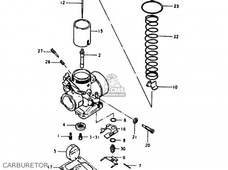 CARBURETOR - RM125 1980 (T)