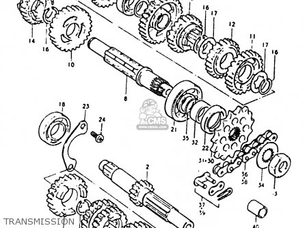 TRANSMISSION - RM125 1980 (T)