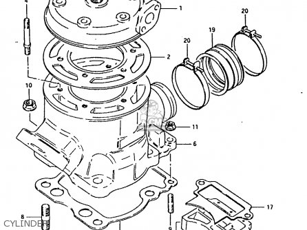 Suzuki RM125 1981 (X) parts lists and schematics
