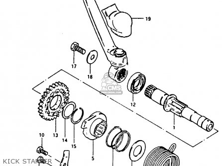 Suzuki RM125 1981 (X) parts lists and schematics