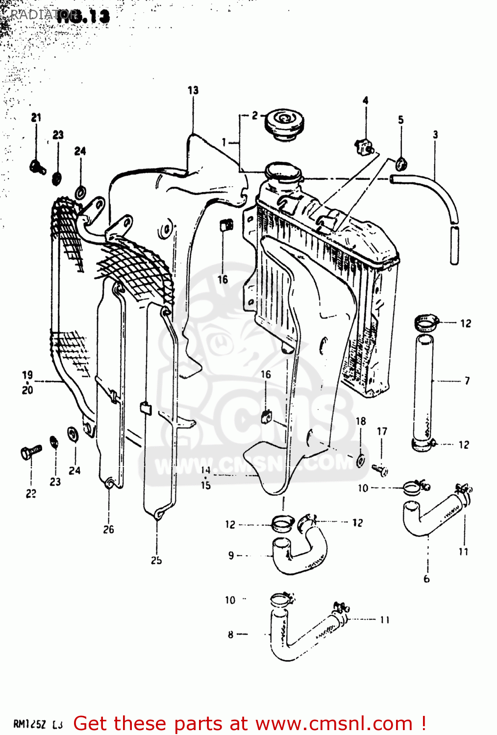 RADIATOR RM125 1981 (X) USA (E03)
