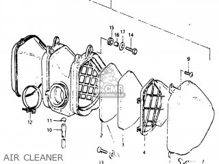 AIR CLEANER - RM125 1981 (X) USA (E03)