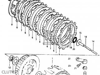 CLUTCH - RM125 1981 (X) USA (E03)