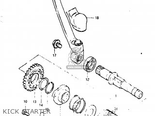 KICK STARTER - RM125 1981 (X) USA (E03)