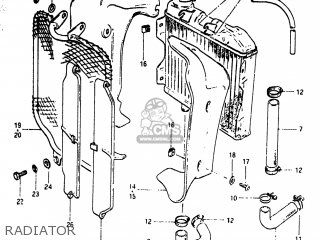 RADIATOR - RM125 1981 (X) USA (E03)
