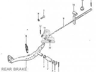 REAR BRAKE - RM125 1981 (X) USA (E03)