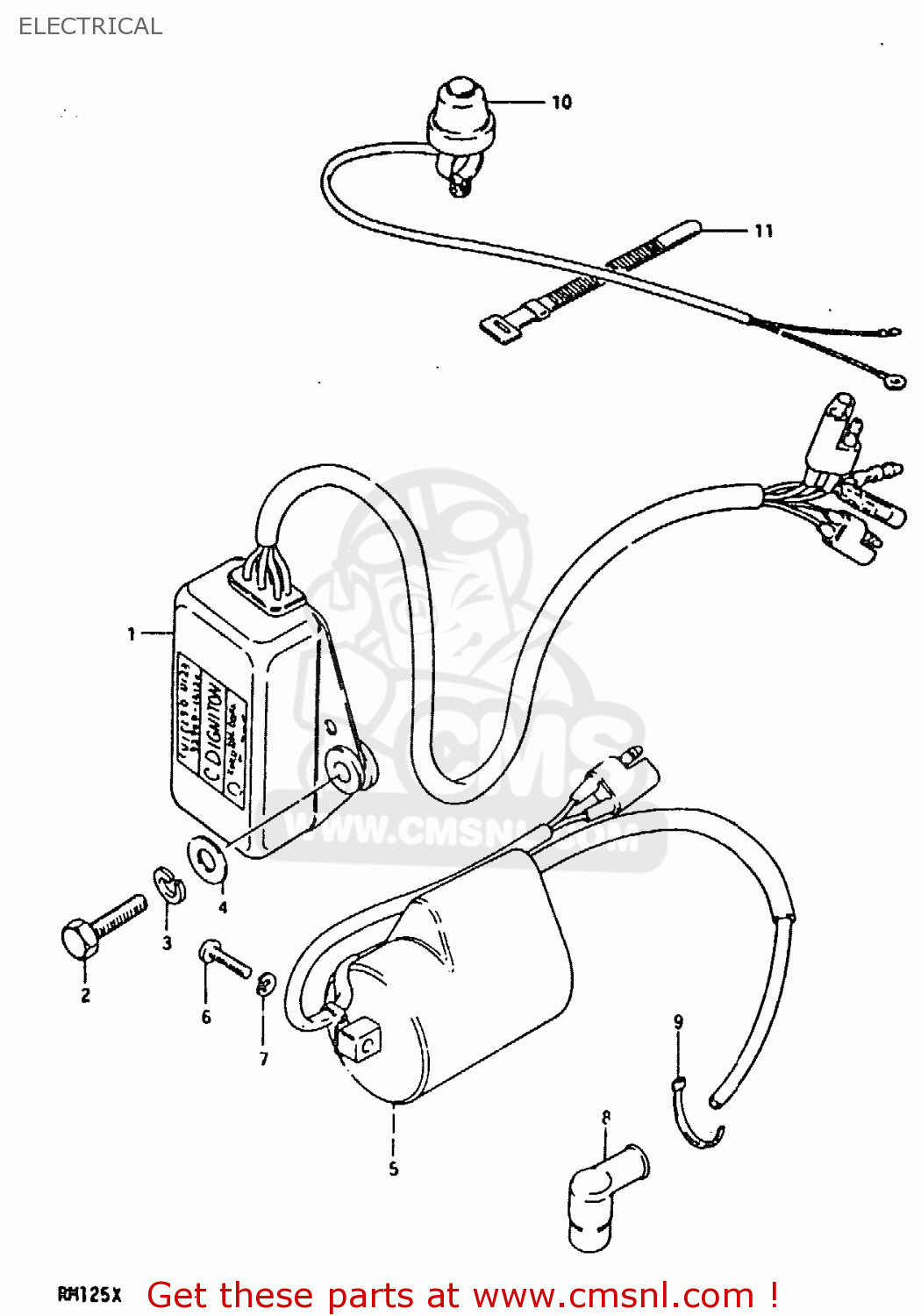 ELECTRICAL RM125 1981 (X)