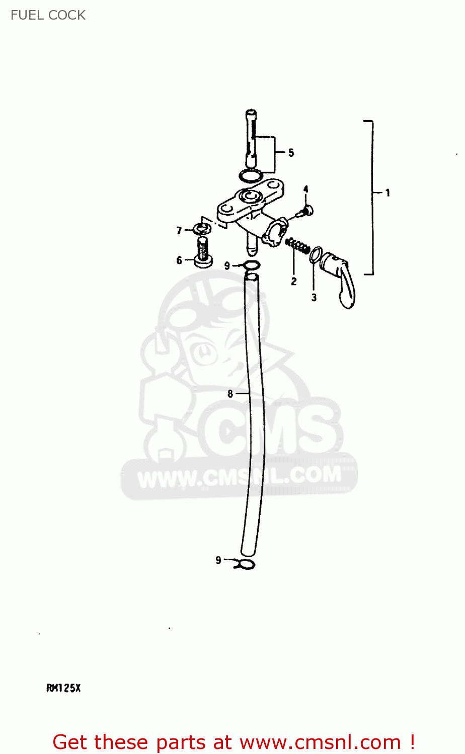 FUEL COCK RM125 1981 (X)