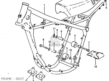 FRAME - SEAT - RM125 1981 (X)