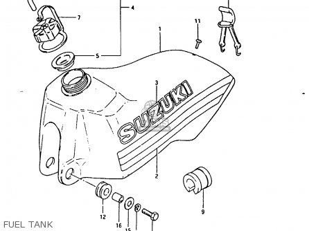 FUEL TANK - RM125 1981 (X)