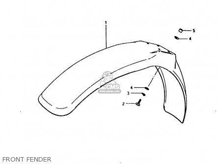 FRONT FENDER - RM125 1981 (X)