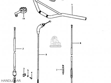 HANDLEBAR - RM125 1981 (X)