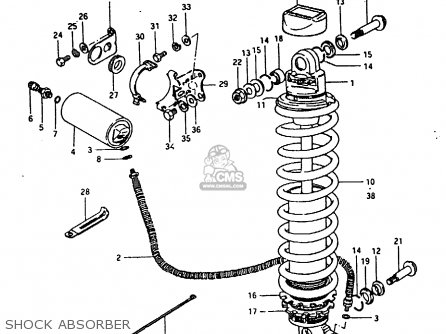 SHOCK ABSORBER - RM125 1981 (X)