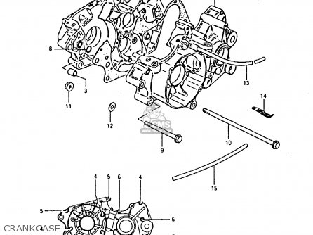 CRANKCASE - RM125 1981 (X)