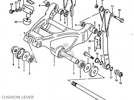 CUSHION LEVER - RM125 1981 (X)