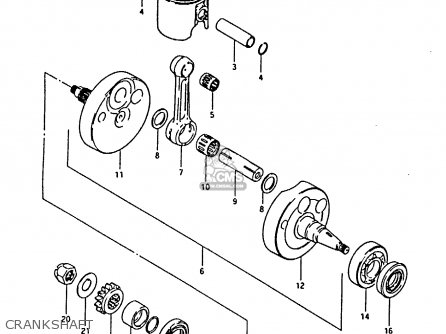 CRANKSHAFT - RM125 1981 (X)