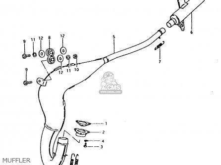 MUFFLER - RM125 1981 (X)